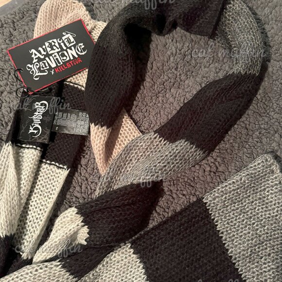 KILLSTAR STRIPED SCARF - AVRIL LAVIGNE COLAB - NWT - Picture 4 of 5